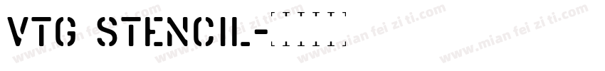 Vtg Stencil字体转换